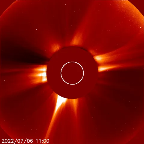 Image of solar wind