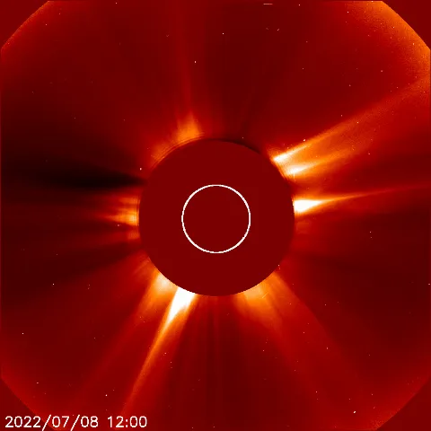 Image of solar wind