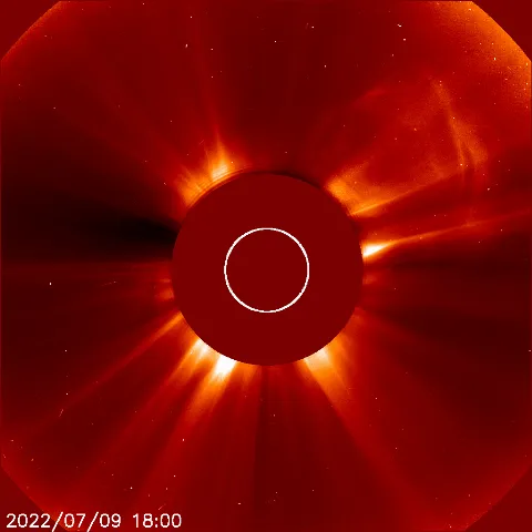 Image of solar wind