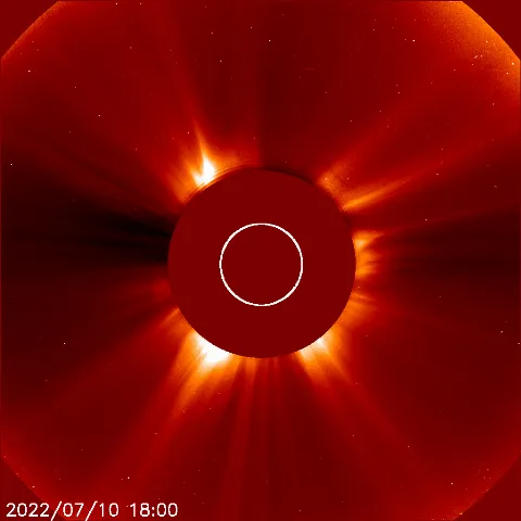 Image of solar wind