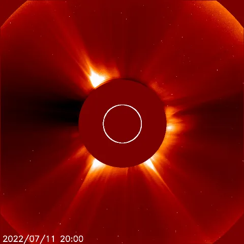 Image of solar wind