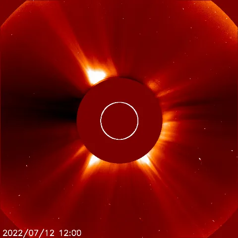 Image of solar wind