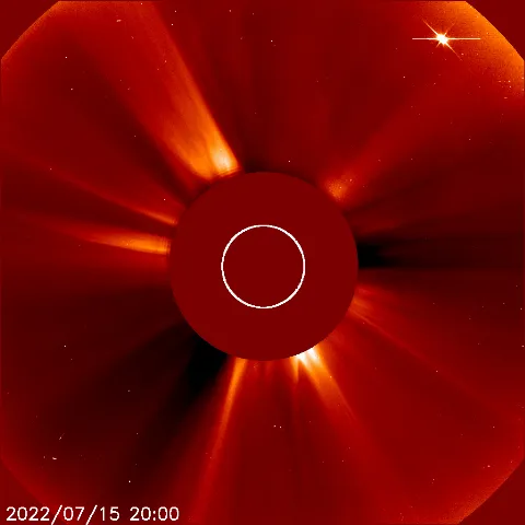 Image of solar wind