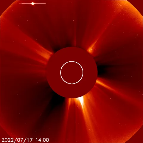 Image of solar wind