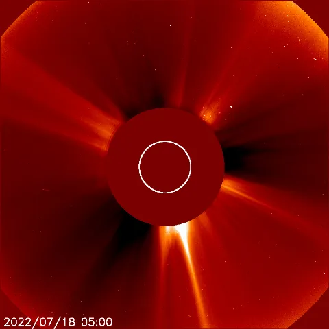 Image of solar wind