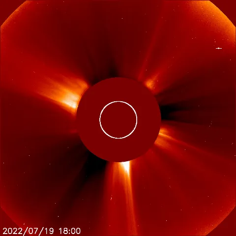 Image of solar wind