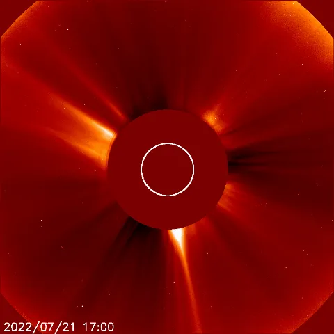 Image of solar wind