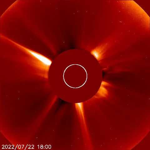 Image of solar wind