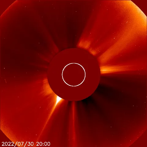 Image of solar wind