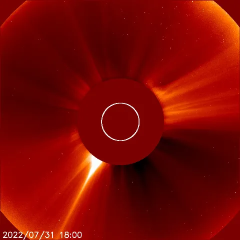 Image of solar wind