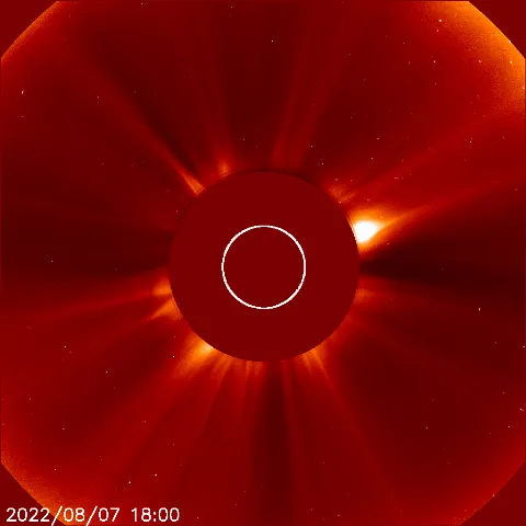 Image of solar wind