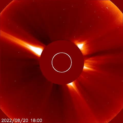 Image of solar wind