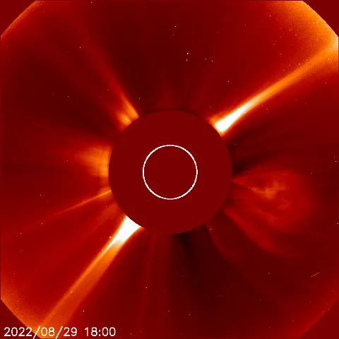 Image of solar wind