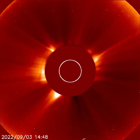 Image of solar wind