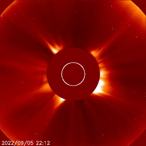 Image of solar wind