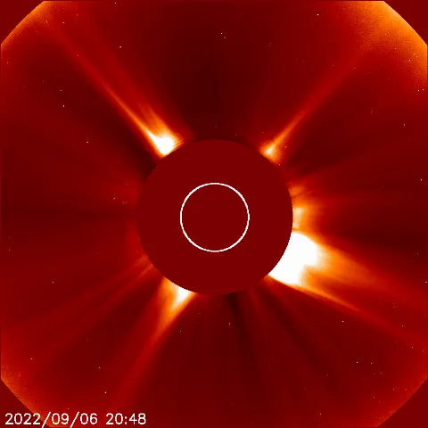 Image of solar wind