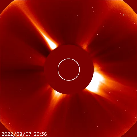 Image of solar wind