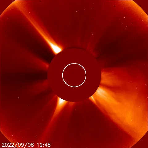 Image of solar wind