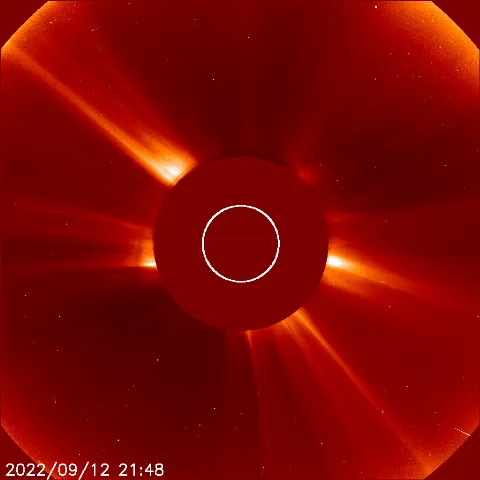 Image of solar wind