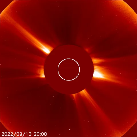 Image of solar wind