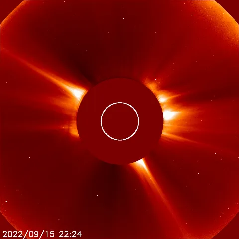 Image of solar wind