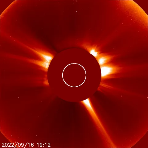 Image of solar wind