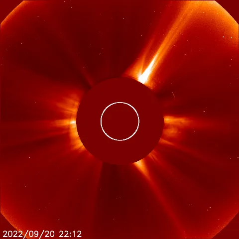 Image of solar wind