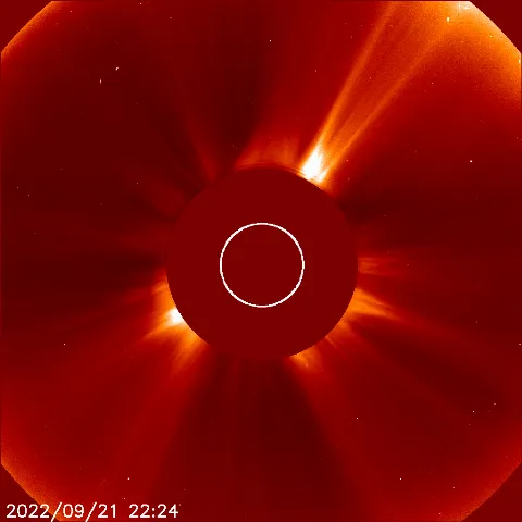 Image of solar wind