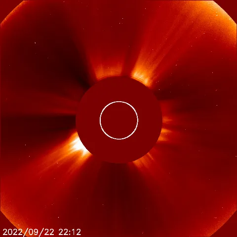 Image of solar wind