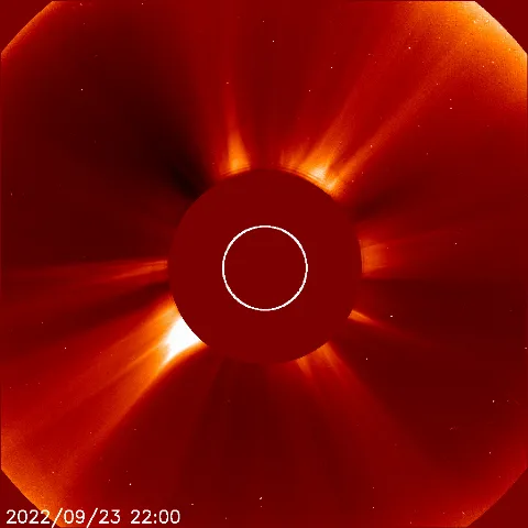 Image of solar wind