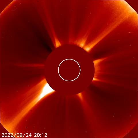 Image of solar wind