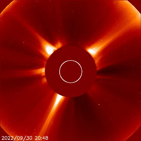 Image of solar wind