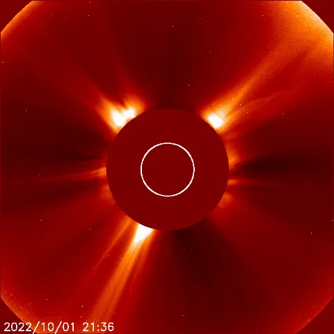 Image of solar wind