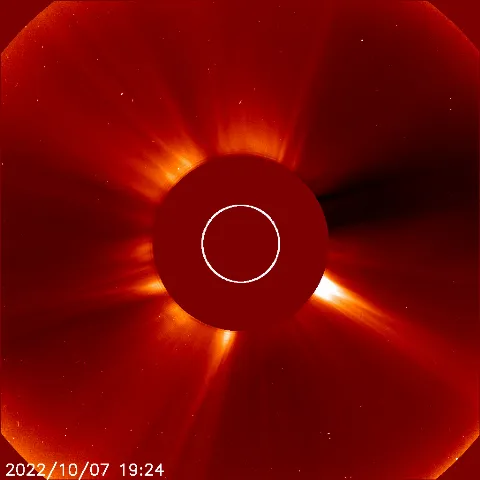 Image of solar wind