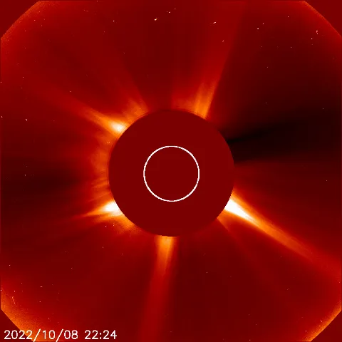 Image of solar wind