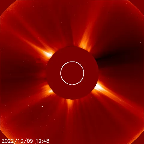 Image of solar wind