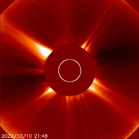 Image of solar wind