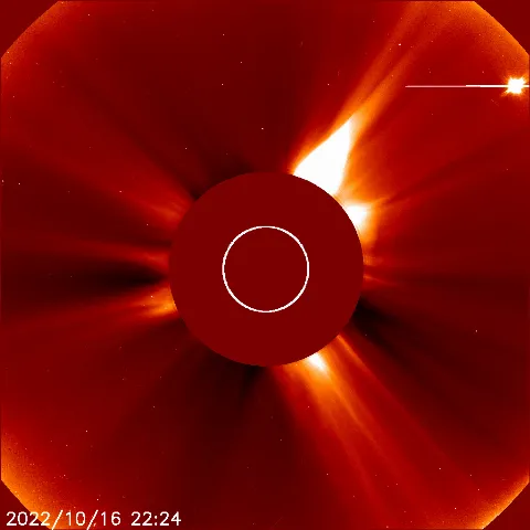 Image of solar wind