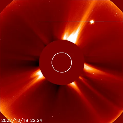 Image of solar wind