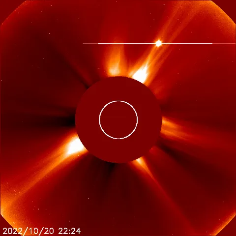 Image of solar wind