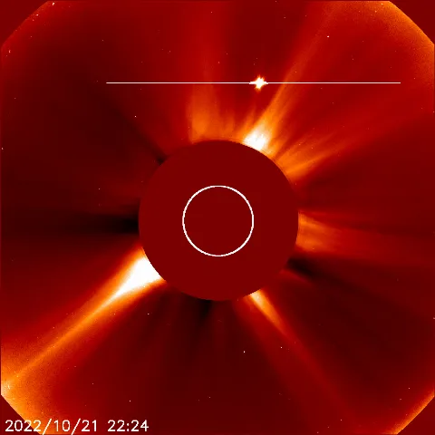 Image of solar wind