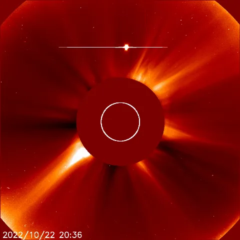 Image of solar wind