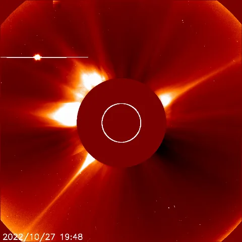 Image of solar wind