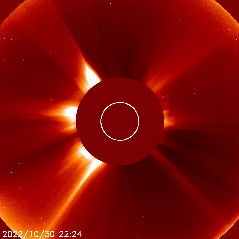 Image of solar wind