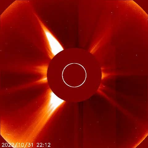 Image of solar wind