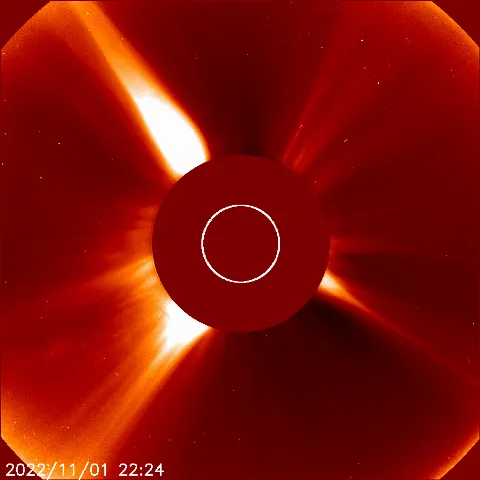 Image of solar wind