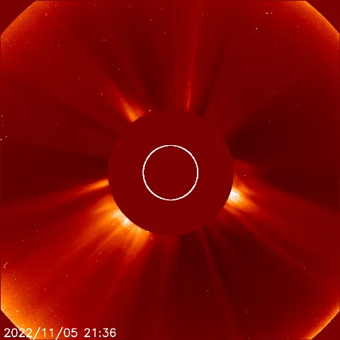 Image of solar wind