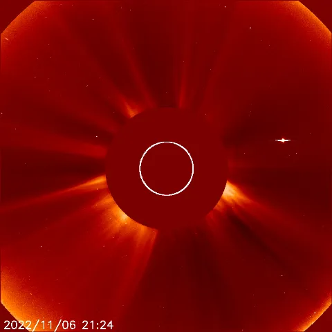 Image of solar wind