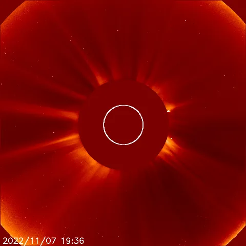 Image of solar wind