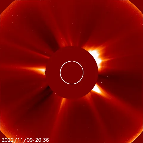 Image of solar wind